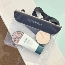 서퍼비 터치가능한 다용도 투명 힙색 스마트폰 방수팩, 가방형 블랙, 1개