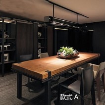 엔틱책상 레트로 미국 복고풍 단단한 나무 회의 테이블 직사각형 책상 식탁 바람 임원, [10] 30010075 단단한 나무 널 5