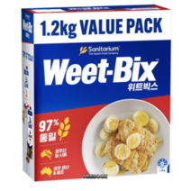 위트빅스 1.2Kg 1박스 통밀 97% 시리얼 호주 곡물, 1개