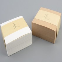 DK몰 떡메모지 400매 떡메모지소량 떡메추천 무지떡메모지, 색상, 우유색