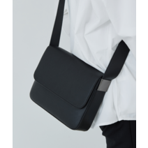 EMOTIO ONE LINE 미니멀 크로스백 [DIAMOND BLACK] ONE LINE MINIMAL CROSS BAG [DIAMOND BLACK], none