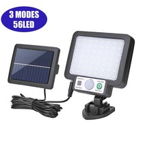 방가로용품 3 모드 PIR 모션 센서 방수 태양광 가로등 울타리 거리 정원 식 106/3, 16 56LED 3Mode