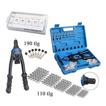 공구 110pcs Labor-saving Hand Riveter Kits Fine Quality Simple Operation Manual Rivet Machine Professi, [01] 1 set