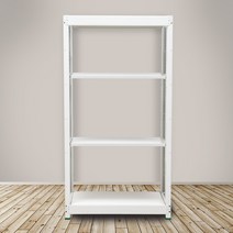 영진앵글 철제선반 경량랙 4단 무볼트 조립식 앵글 철제 선반, 1000X450, 4단(독립형), 높이1800