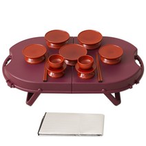 예다움 휴대용 성묘용 제기세트 미니 제사상 제기상, 1, 예다움 원목 휴대용 제기세트