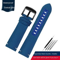 캔버스 가죽 시계 스트랩 미도 m026.629/430 오션 스타 m042.430 네비터 헬름맨 통기성 나일론 시계 밴드 22m 벨트