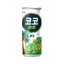 칠성 탕비실 손님대접 가족간식 코코리치 포도 주스 과즙음료 과일주스 생과일 240ML 30개, 1세트