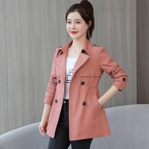 간절기 자켓 아우터 사파리 야상 캐주얼 봄신상 트렌치코트 중년여성 아우터 슬림핏 빅사이즈T01