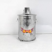 쓰레기 소각로 스텐 드럼통 소각 소형 농막 화목난로, 두꺼운 소형 - 31cm