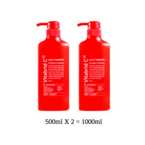 (20%할인+무료파우치증정)비타브리드 스칼프 플러스 샴푸 시즌3 1000ml, 2개, 500ml