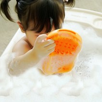 비비또 실리콘 신생아 베이비타월 2세대, 미모사, 1개
