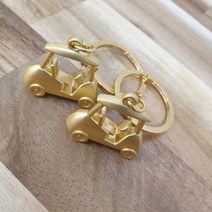 골드 골프카트 열쇠고리 키링 골프카 215432EA * HONI