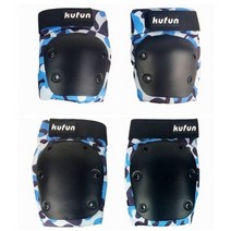 스케이트 보드 보호 장비 세트 무릎 팔꿈치 패드 롱 보드 성인 자전거 인라인 롤러 야외 스포츠, 4pcs set blue_M(30-57kg)