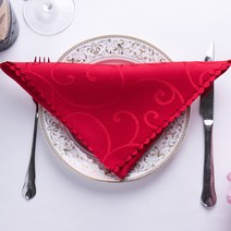 냅킨 퀄리티 자카드 입천 꽃을 꺾다 호텔 서양 요리 식당 웨딩 유러피안 찬합매트 바 잔을 닦다 주문제작 2066176779, 레드