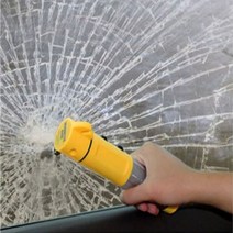 마그네틱 다기능 경광봉 비상탈출 안전띠 절단 차량용 SOS 망치, 단품