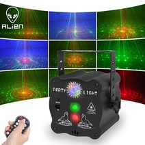 조명기구 외계인 충전식 파티 dj 디스코 라이트 사운드 활성화 rgb led 스트로브 무대 레이저 프로젝터 댄스 생일 웨딩 바 크리스마스, USB 충전