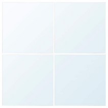 이케아 LOTS 부착형 거울 4P세트/붙이는거울/벽거울, 4개(1세트)
