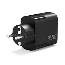 UM2 GAN PD 65W 고속충전기 스마트폰 노트북 아이패드 PPS고속충전 4종, 1개, GaNPD65W 3포트 접지플러그(블랙)+사은품(C타입케이블)
