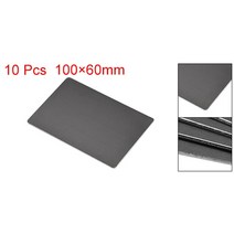 알루미늄판 판재 재단 각재 uxcell 10pcs 금속 빈 카드 66x45x0.8mm diy 레이저 인쇄 조각 블랙에 대 한 양극 처리 된 알루미늄 플레이트, 100x60x0.8mm