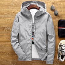 남성 후드 바람막이 빅사이즈 점퍼 무지 자켓 W064J