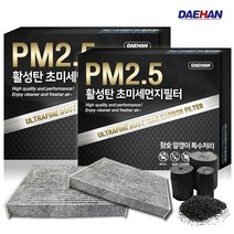대한 PM2.5 활성탄 자동차 에어컨필터, 2개입, 쏘렌토R/뉴쏘렌토R- PC106