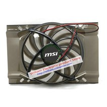 쿨링팬 컴퓨터팬 케이스쿨러MSI UNIKA GTX650ti HD5750 5770 6750 9800GT GTS250 /450 그래픽 카드 냉각, 한개옵션0