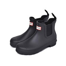 [헌터] 레인 부츠 장화 오리지널 첼시 ORIGINAL CHELSEA WFS2078RMA BLACK US8(25.0cm) [품]