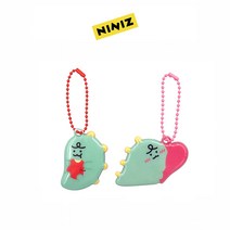죠르디 키링 PVC키링 가방고리 키홀더, 2개입(사과+하트)