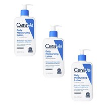세라비 데일리 모이스처라이징 로션 라이트웨이트 노멀 투 드라이 스킨, 3개, 355ml
