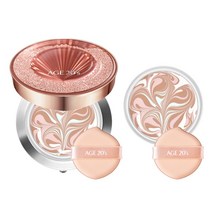 에이지투웨니스 크리스탈 드롭 에디션 팩트 14g HJ 리필1개, 21호 로즈 본품1개 리필1개