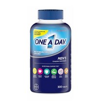 베이어 남성용 종합비타민 원어데이 300정 (타블렛) Bayer One A Day Mens Health formula 300cts, 1개