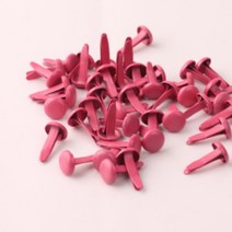 서류 문서 정리 고급 사무용 컬러 할핀 클립 로즈레드