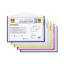 아주산업 벽걸이형 투명케이스 가로형 A4 화이트, 3개