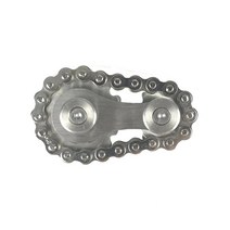 톱니 플라이휠 fingertip gyro 톱니 체인 edc 금속 장난감 기어 체인 gyro drop ship sproket roadbike spinner, 실버 색상