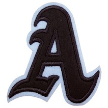 와펜 E949 - A 알파벳 브라운 마크 패치