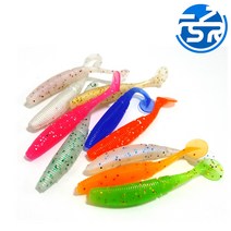 AfishLURE 축광 루어웜 5cm 15개입 볼락 우럭 전갱이, White Pink(축광), 1g