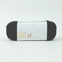 [앵콜스] (10+1)이프 if 코바늘실 네트백뜨기 뜨개실 털실 여름실, (5볼묶음)811 블랙
