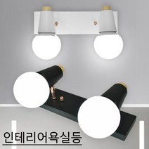 LED욕실등 러브콘 2등 직부 LED램프타입 LED24W LED욕실조명 LED직부등 LED벽등 벽조명, 블랙, 주백색(중간빛)