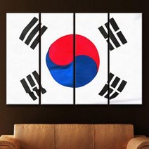 자랑스러운태극기 대형노프레임세트.꾸밈