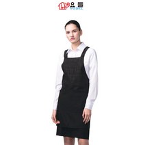 요들/허니체크 앞치마/YA094/미용/미용실/가운/유니폼/폴리에스테르 100%, L
