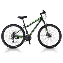 TK 유압식 21단 27.5인치 MTB 자전거, 15인치, 블랙/그린