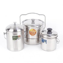 키친플라워 스테인레스 음식물쓰레기통 4.5L, 1개
