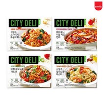 삼립 냉동 시티델리 브런치앳홈 파스타 4종 2팩 골라담기 바질포모도로 페퍼로니치즈 쉬림프투움바 쉬림프알리오, 바질 포모도로 파스타 2개