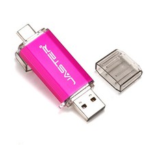 JASTER 회전 TYPE-C Flash drive 펜 64 기가바이트 32 16 8 USB stick 대 한 안드로이드 폰 태블릿 PC 노트, 06 Pink_02 8GB