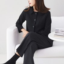 바네사리찌 기모 오픈형 이중 카라 블라우스 엄마옷 마담옷 중년의류