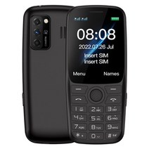 2G폰 공기계 폴더폰 새제품, 8GB 카드 추가, 검은색