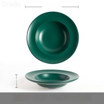 북유럽 가정용 의안반초모반 아이디어 서식판 세라믹 파스타 식기 심반, 녹색, 23_5*5cm