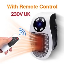 휴대용 미니 전기 히터 플러그 인 벽 방 난방 난로 가정용 라디에이터 원격 따뜻한 기계 220V/110V, 03 230V UK