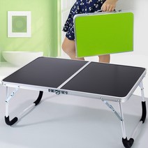 거실 접이식 테이블 사무용 가정용 노트북 책상 컴퓨터 아침 식사 제공 침대 트레이 내부, 고무 발 패드