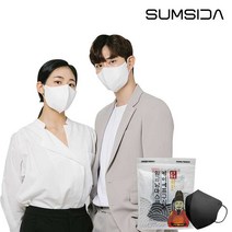 [숨시다] 품질 좋은 KF94 2D 새부리형 임금님마스크 대형 (블랙 100매입), 블랙